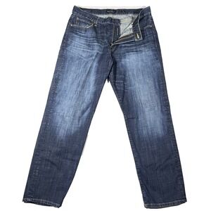 Lucky Brand Jeans Mens Size 38 Blue Denim 329 Classic Straight 38x32 Distressed
